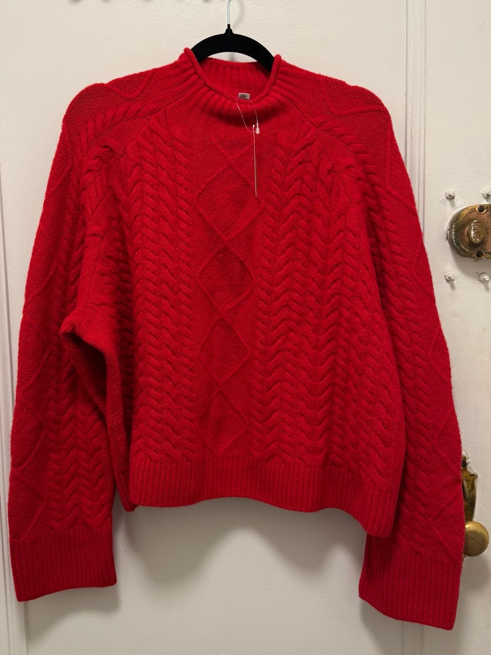 NWT J.Crew Cable-knit Rollneck Sweater in Supersoft Yarn XL - Picture 3 of 5